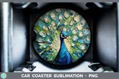 GorgeousBS02 Thick Paint Car Coaster design.