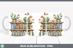 GorgeousBS03 Bookshelf Mug Wrap design.
