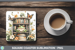 GorgeousBS03 Bookshelf Square Coaster design.