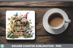 GorgeousBS03 Bookshelf Square Coaster design.
