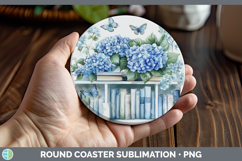 GorgeousBS03 Bookshelf Round Coaster design.