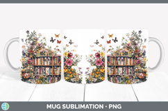 GorgeousBS03 Bookshelf Mug Wrap design.
