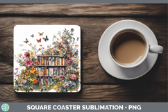 GorgeousBS03 Bookshelf Square Coaster design.