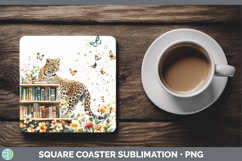 GorgeousBS03 Bookshelf Square Coaster design.
