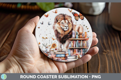 GorgeousBS03 Bookshelf Round Coaster design.