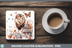 GorgeousBS03 Bookshelf Square Coaster design.