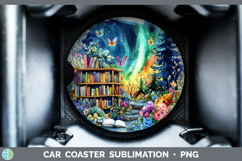 GorgeousBS03 Bookshelf Car Coaster design.