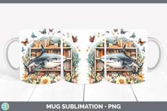 GorgeousBS03 Bookshelf Mug Wrap design.