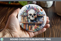 GorgeousBS03 Bookshelf Round Coaster design.