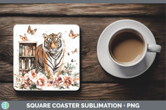 GorgeousBS03 Bookshelf Square Coaster design.