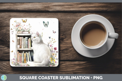 GorgeousBS03 Bookshelf Square Coaster design.