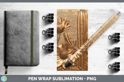 GorgeousBS03 Copper Relief Pen Wrap design.