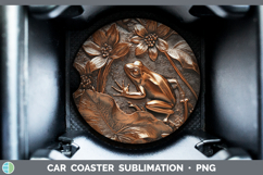 GorgeousBS03 Copper Relief Car Coaster design.