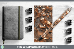 GorgeousBS03 Copper Relief Pen Wrap design.