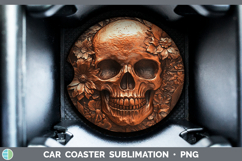 GorgeousBS03 Copper Relief Car Coaster design.