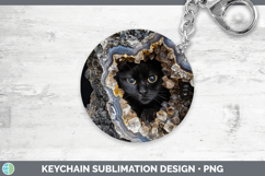 GorgeousBS03 Geode Keychain design.