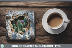 GorgeousBS03 Geode Square Coaster design.