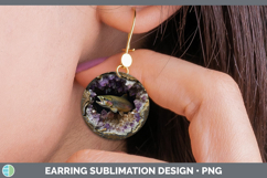 GorgeousBS03 Geode Round Earrings design.