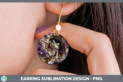 GorgeousBS03 Geode Round Earrings design.