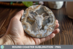GorgeousBS03 Geode Round Coaster design.