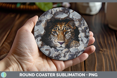 GorgeousBS03 Geode Round Coaster design.