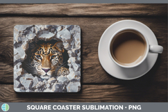 GorgeousBS03 Geode Square Coaster design.