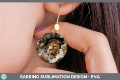 GorgeousBS03 Geode Round Earrings design.