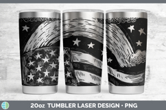 GorgeousBS03 Patriotic Flag Laser 20oz Tumbler design.