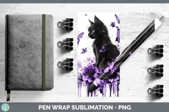 GorgeousBS03 Purple Drips Pen Wrap design.