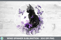 GorgeousBS03 Purple Drips Wind Spinner design.