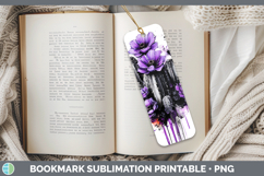 GorgeousBS03 Purple Drips Bookmark design.