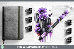 GorgeousBS03 Purple Drips Pen Wrap design.