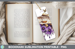 GorgeousBS03 Purple Drips Bookmark design.
