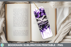 GorgeousBS03 Purple Drips Bookmark design.