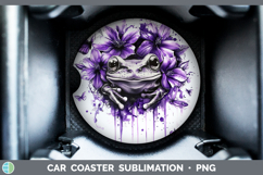 GorgeousBS03 Purple Drips Car Coaster design.