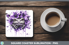 GorgeousBS03 Purple Drips Square Coaster design.