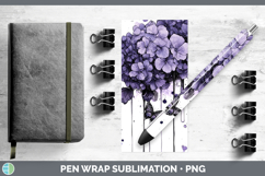 GorgeousBS03 Purple Drips Pen Wrap design.