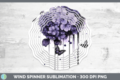 GorgeousBS03 Purple Drips Wind Spinner design.
