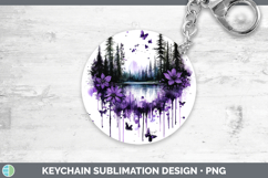 GorgeousBS03 Purple Drips Keychain design.