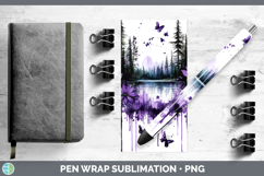 GorgeousBS03 Purple Drips Pen Wrap design.