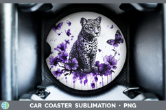 GorgeousBS03 Purple Drips Car Coaster design.