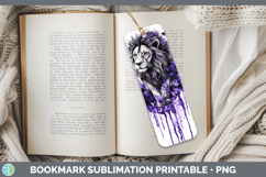 GorgeousBS03 Purple Drips Bookmark design.