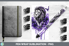 GorgeousBS03 Purple Drips Pen Wrap design.