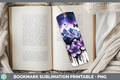 GorgeousBS03 Purple Drips Bookmark design.