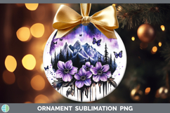 GorgeousBS03 Purple Drips Ornament design.