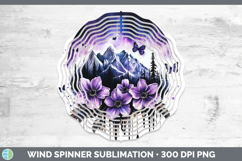GorgeousBS03 Purple Drips Wind Spinner design.