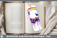 GorgeousBS03 Purple Drips Bookmark design.