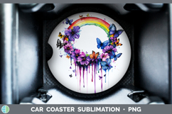 GorgeousBS03 Purple Drips Car Coaster design.