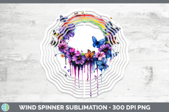 GorgeousBS03 Purple Drips Wind Spinner design.