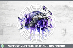 GorgeousBS03 Purple Drips Wind Spinner design.